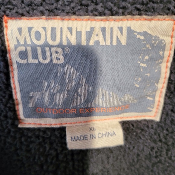 Mountain Club Jacket Hoodie Zip Pockets Size XL - Picture 4 of 6